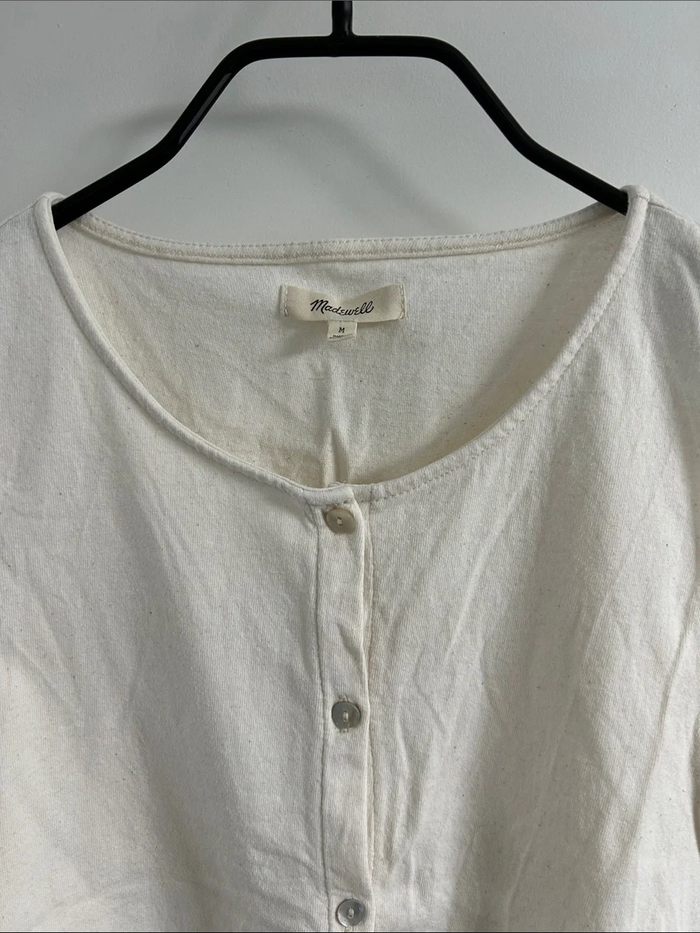 madewell - button-front crewneck crop tank - Picture 2 of 8